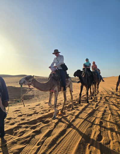 Sunrise over the Erg Chebbi sand dunes in Merzouga