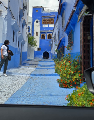 Blue streets of Chefchaouen Morocco
