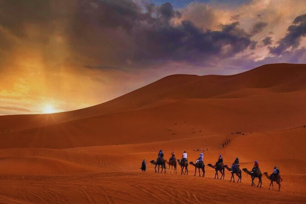 Sahara road trip route between Fes and Marrakech