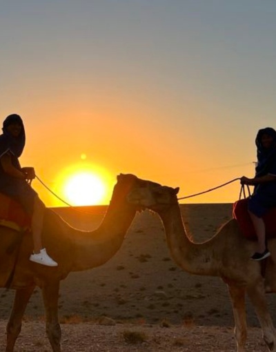 Agafay Desert private sunset camel ride from Marrakech