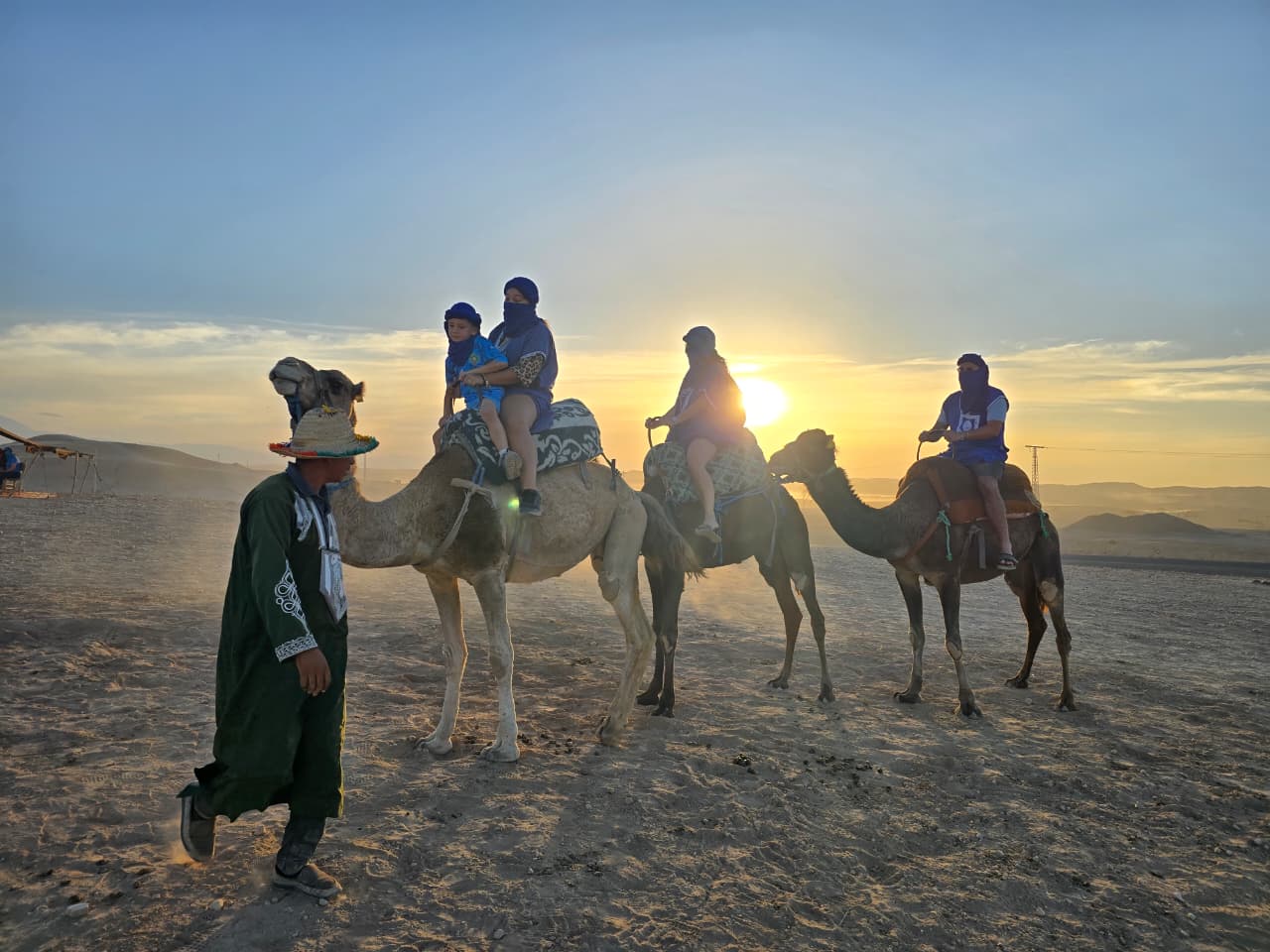 Agafay Desert sunset camel ride